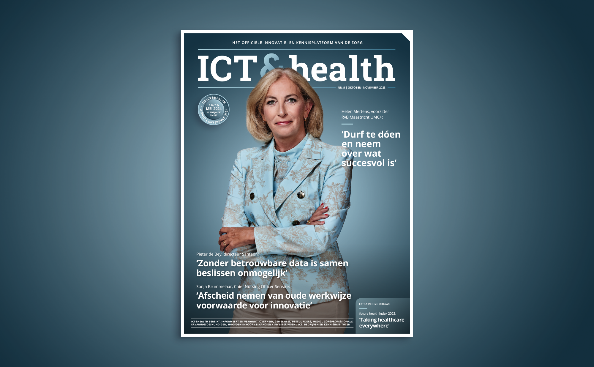 ICT&health Uitgave 5 2023, coverstory Helen Mertens, Maastricht UMC+